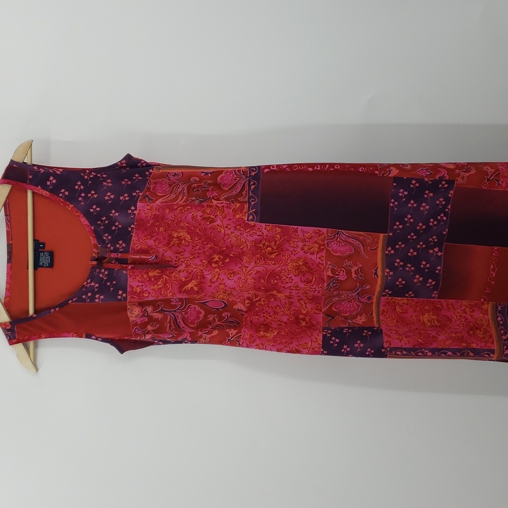 Tristan & Iseut  red/pink maxi sleeveless dress